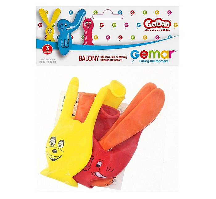 GOD BALOANE Premium Balloons, Figures, 75cm 3/set GB/PG10 [2]