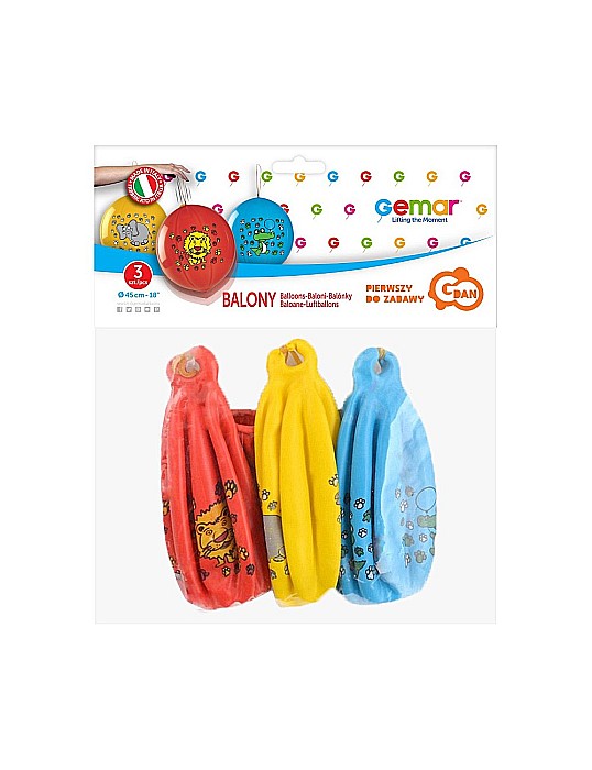 GOD BALOANE Balloons Premium Animals, ball shape with rubber band 3/set GB/PG21 [2]