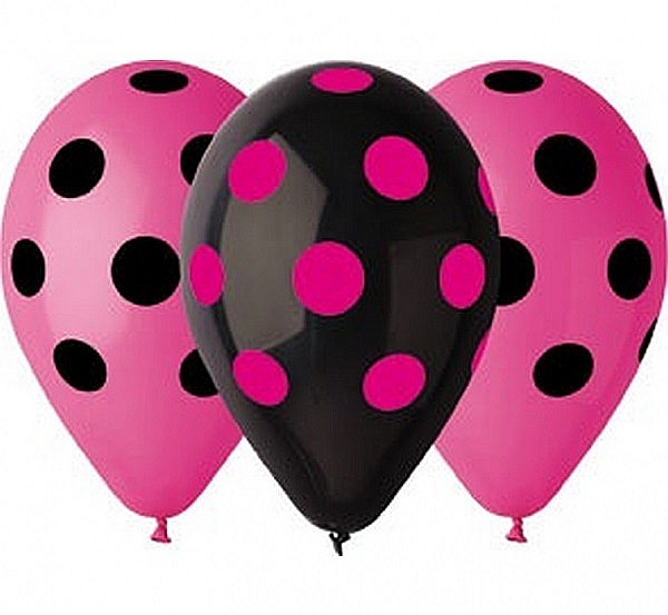GOD BALOANE LATEX GEMAR Dots, 30cm, Hen night, 5/set GS110/P157HN [1]