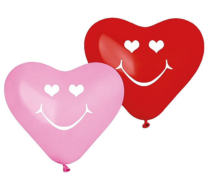GOD BALOANE Premium Balloons, 30cm, Smiling Hearts, 5/set CRS/P194 [1]