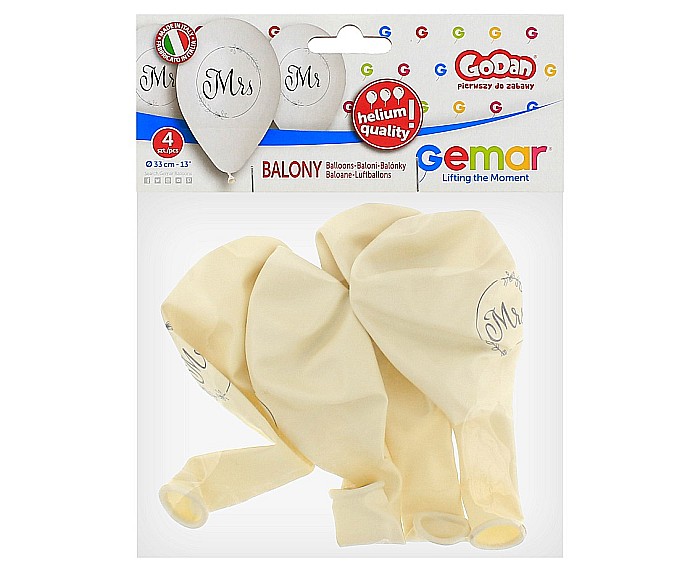 GOD BALOANE LATEX GEMAR Mr&Mrs, white, 33cm 4/set GMS120/MMK [2]