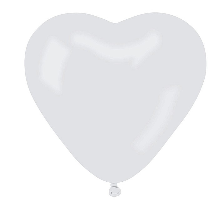GOD BALOANE CR pastel, Heart without overprint, 25cm, white 50/set CR/01/50 [1]