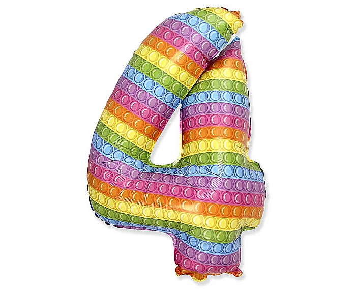 GOD BALON FOLIE ALUMINIU  Number 4, POP IT, 85cm 901814POP [1]