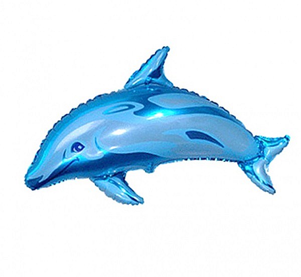 GOD BALON FOLIE ALUMINIU Dolphin 2 Mini, 36cm, blue 902546 [1]