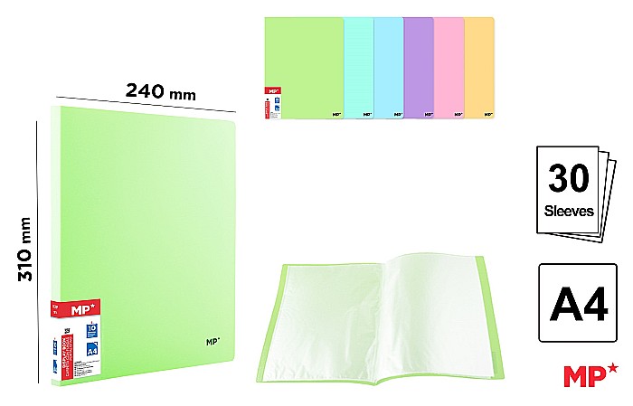 MAPA PREZENTARE A4 PP 30 FOLII CULORI PASTEL PC313P [1]