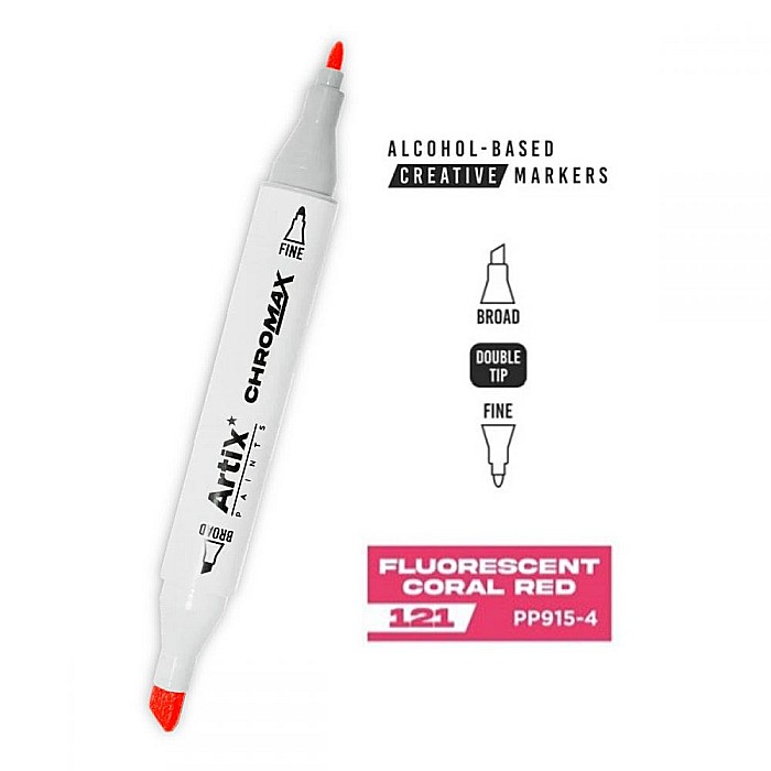 ART MARKER IPB 2 CAPETE ROSU CORAL FLUORESCENT 121 PP915-4 nn [2]