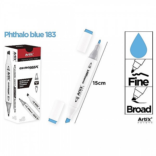 ART MARKER IPB 2 CAPETE PHTHALO BLUE 183 PP915-80 nn [2]