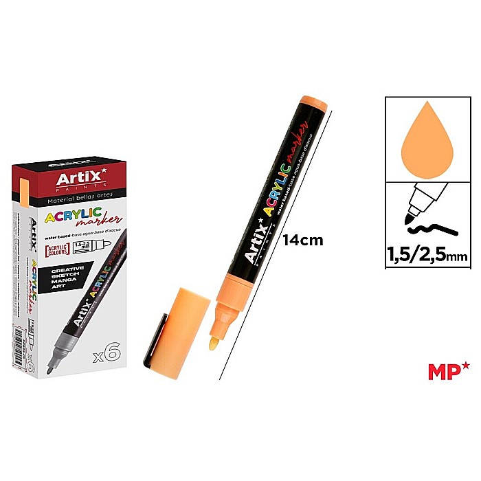 MARKER ACRILIC IPB 1.5-2.5MM OCRU PP922-12 [1]