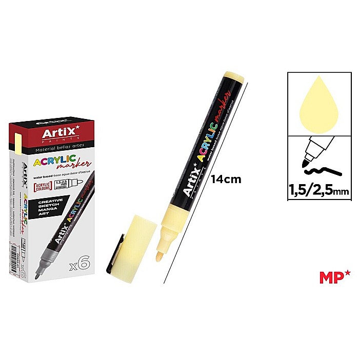 MARKER ACRILIC IPB 1.5-2.5MM GALBEN LAMAI PP922-13 [1]