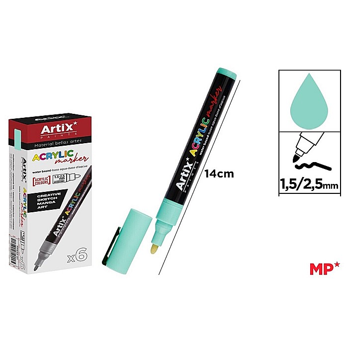 MARKER ACRILIC IPB 1.5-2.5MM VERDE MENTA PP922-15 [1]
