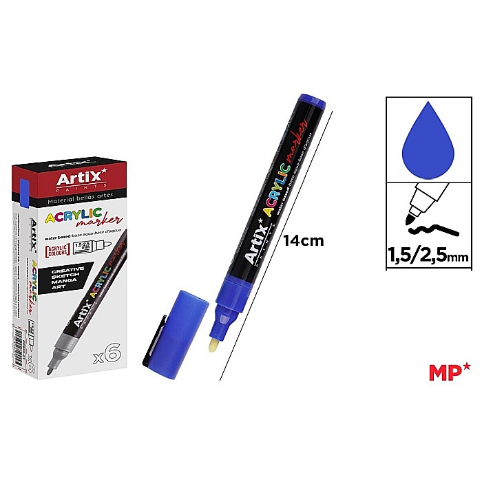 MARKER ACRILIC IPB 1.5-2.5MM ALBASTRU PP922-18 [1]