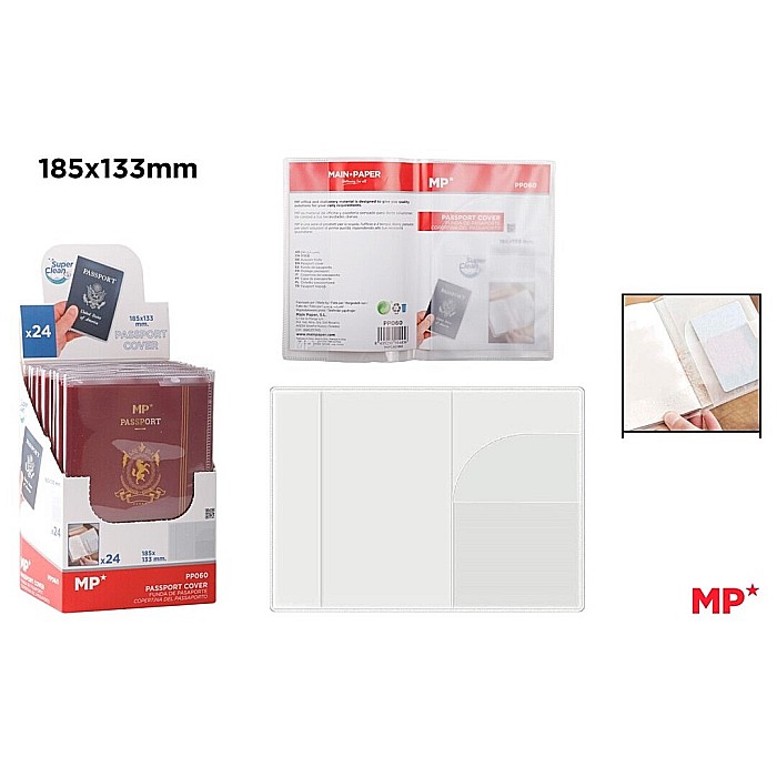 COPERTA PASAPORT IPB 185*133MM TRANSPARENTA PP060 [1]