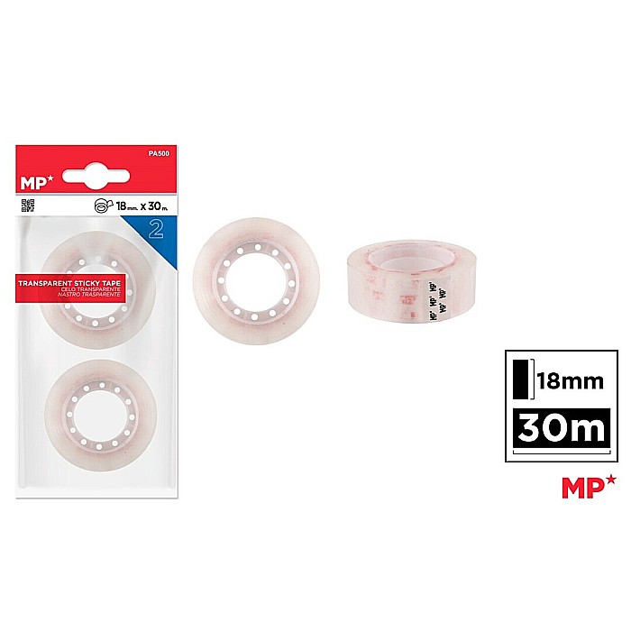 BANDA ADEZIVA IPB 18MM*30M TRANSPARENTA 2/SET PA500 [1]