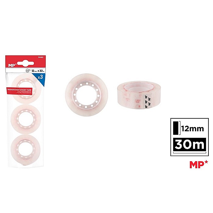 BANDA ADEZIVA IPB 12MM*30M TRANSPARENTA 3/SET PA502 [1]