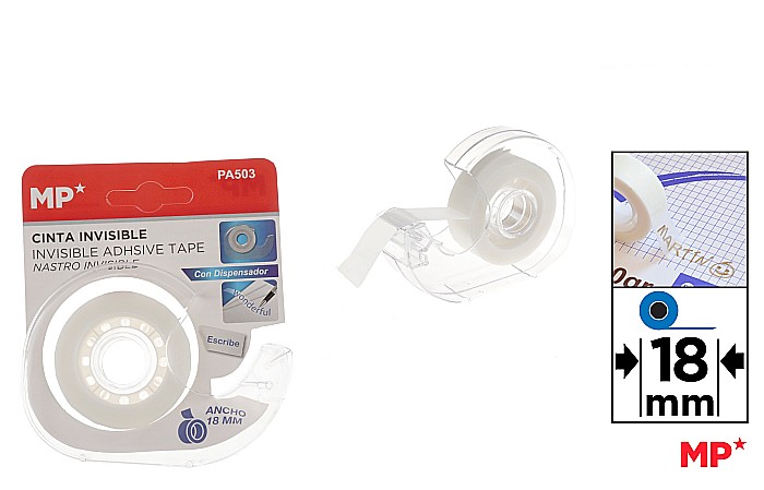 BANDA ADEZIVA IPB 18MM*30M INVIZIBILA CU DISPENSER PA503 [1]
