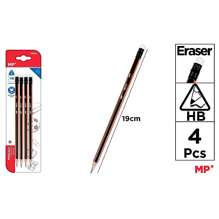 CREION GRAFIT IPB HB CU RADIERA 4/SET TRIUNGHIULAR PE301 [1]