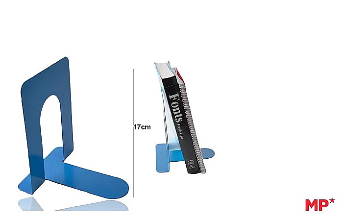 SUPORT CARTE DIN METAL IPB 2/SET 17CM ALBASTRU PA132 [1]