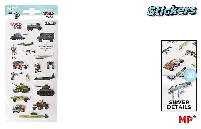 STICKER 3D IPB LUMEA RAZBOIULUI PD034-37 [2]