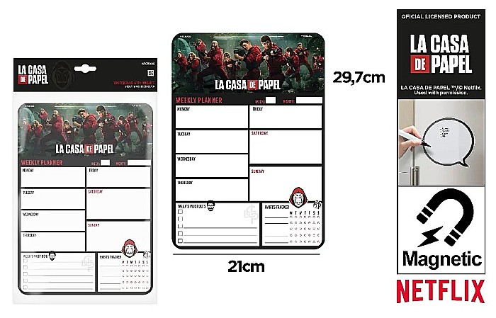 PLANNER SAPTAMANAL MAGNETIC IPB A4 LA CASA DE PAPEL NFCP006 [1]