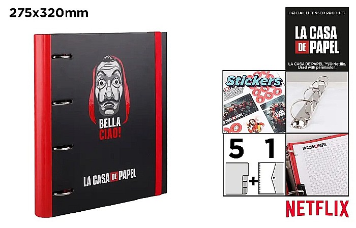 CAIET MECANIC + REZERVA A4 IPB 4 INELE LA CASA DE PAPEL NFCP024-01 [1]