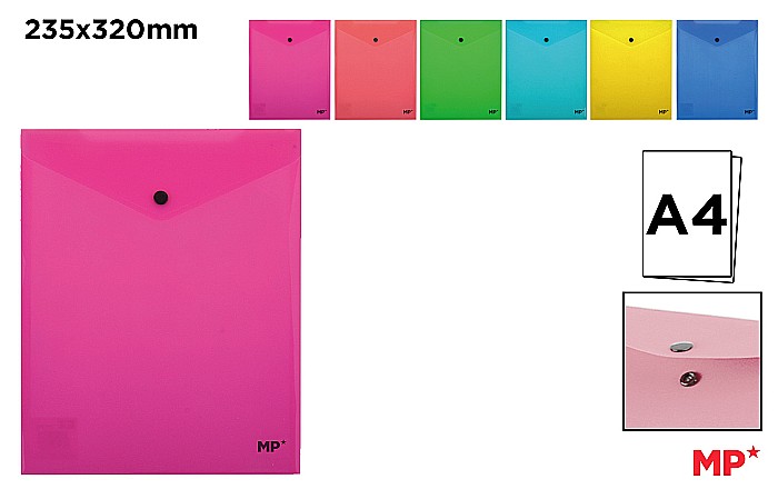 MAPA PLASTIC IPB A4 CU CAPSA PORTRET CULORI FLUO PC010 [1]