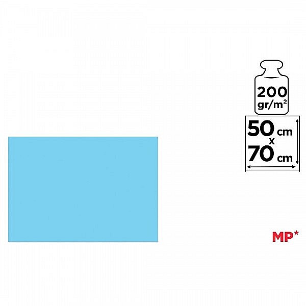 CARTON COLOR IPB 50*70CM 200GR ALBASTRU DESCHIS PN444 [2]