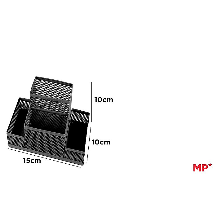 SUPORT BIROU IPB PLASA METALICA 4 COMPARTIMENTE NEGRU PA903 [1]