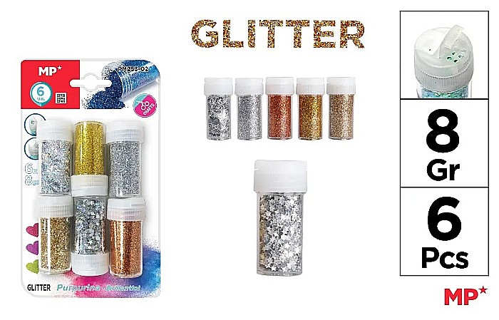 GLITTER IPB 8GR 6 CULORI/SET PM253-02 [1]