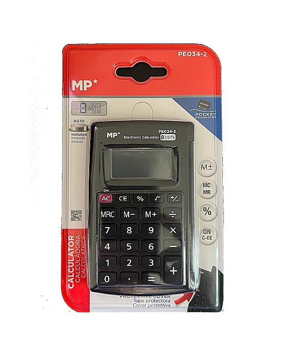 CALCULATOR BUZUNAR IPB 8 DIG NEGRU PE034-2 [1]