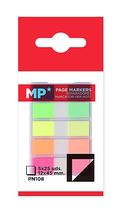 STICK INDEX IPB 5 CULORI PASTEL FLUORESCENT STEAG 12*45MM PN108 [2]