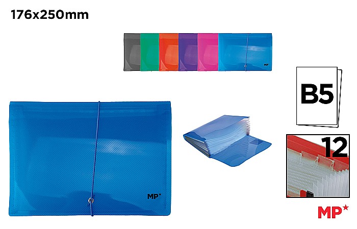 MAPA B5 PP IPB 12 COMPARTIMENTE CULORI PASTEL PC346 [1]