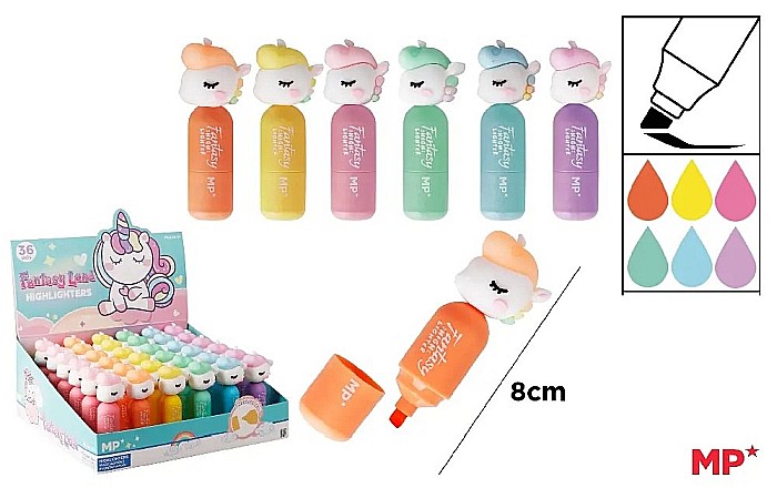 MINI TEXTMARKER FANTASY IPB UNICORN CULORI FLUO PE554-01 [1]