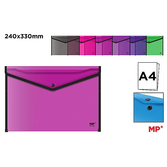 MAPA PLASTIC IPB A4 CU CAPSA TRANSLUCIDA CULORI ASORTATE CU MARGINI NEGRE PC149 [1]