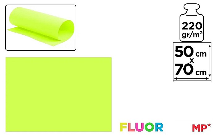 CARTON COLOR IPB 50*70CM 220GR GALBEN NEON PN255 [1]
