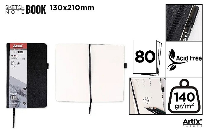 CAIET SCHITE IPB 140GR CU ELASTIC 13*21CM 80F ARTIX PB111 [1]