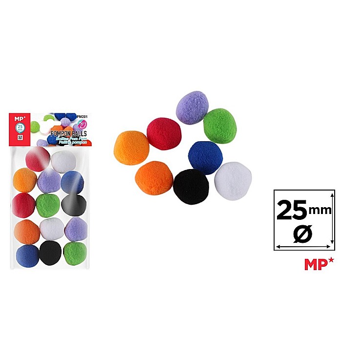POMPOM IPB 25MM 14/SET COLOR PM201 [1]