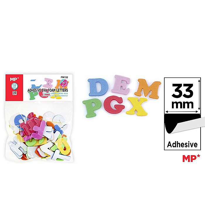 LITERE ADEZIVE SPUMA IPB 33MM CULORI ASORTATE PM152 [1]