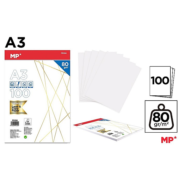 HARTIE ALBA IPB A3 80GR 100/SET PN304 [1]