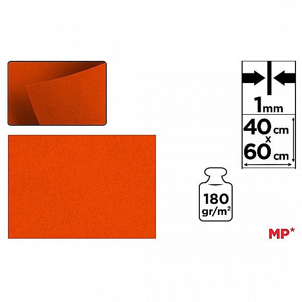 PASLA IPB 40*60CM 1MM PORTOCALIU INCHIS PN668 [2]