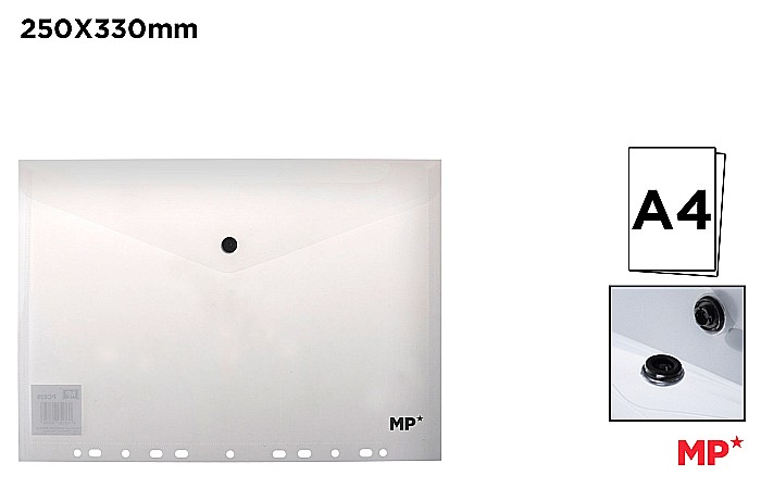 MAPA PLASTIC IPB A4 CU CAPSA SI PERFORATII TRANSPARENT PC029 [1]