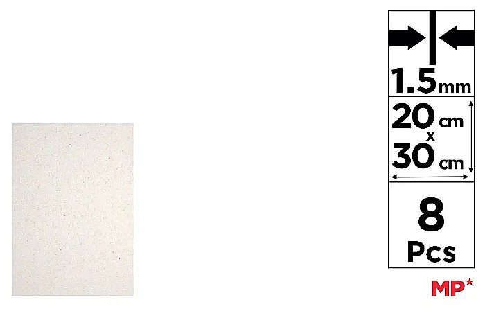 MUCAVA IPB 20*30CM, GROSIME 1.5mm 8/SET GRI PM791 [1]
