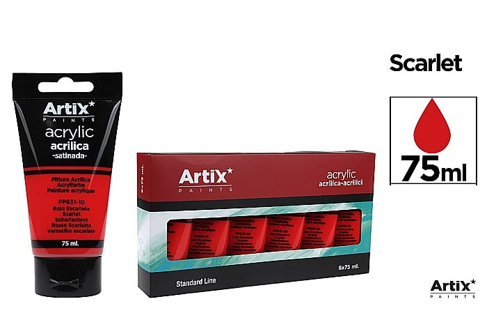 CULORI ACRILICE IPB 75ML ROSU SCARLET PP631-10 [1]