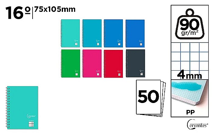 NOTES IPB PP 75*105MM SPIRA 50F PATRATELE CULORI ASORTATE PB181 [1]