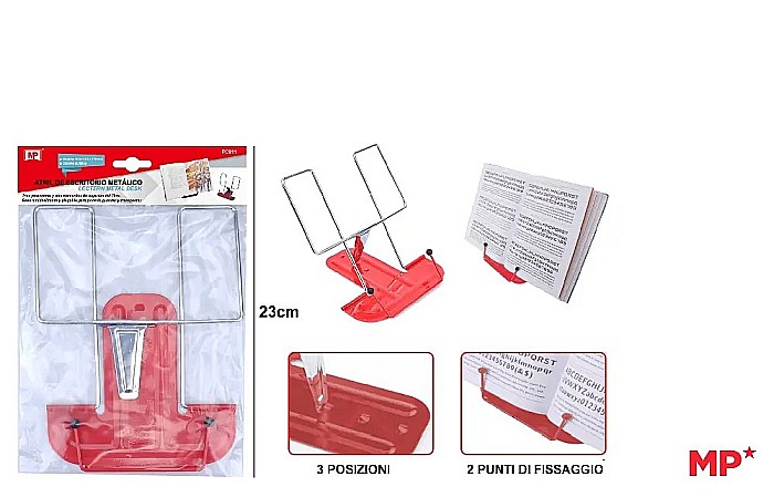 SUPORT CARTE DIN METAL IPB 23CM ROSU PC911 [1]