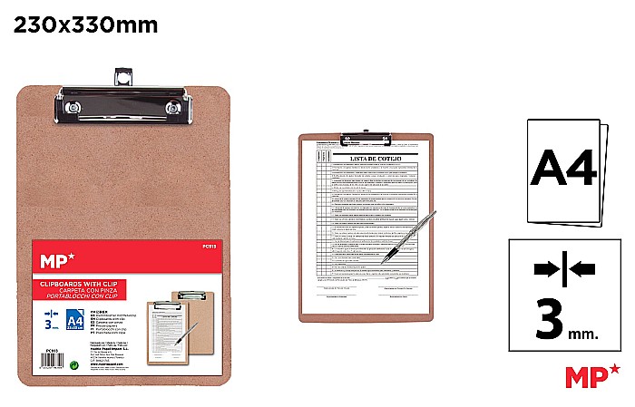 CLIPBOARD LEMN IPB A4 PC913 [1]