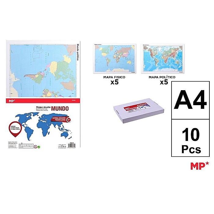 HARTA LUMII IPB A4 FIZICA SI POLITICA 10/SET PM103 [1]