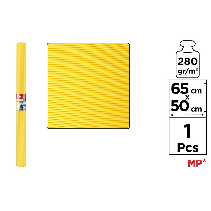 CARTON ONDULAT IPB 65*50CM 280GR GALBEN PN593-02 [1]