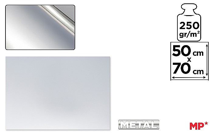 CARTON LUCIOS IPB 50*70CM 250GR ARGINTIU PN262 [1]