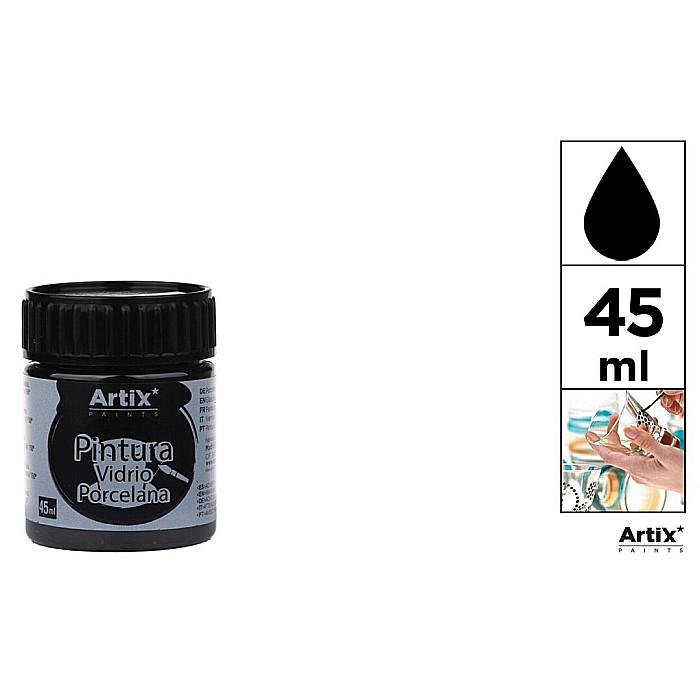 VOPSEA PENTRU STICLA SI PORTELAN IPB 45ml NEGRU PP661-12 [1]