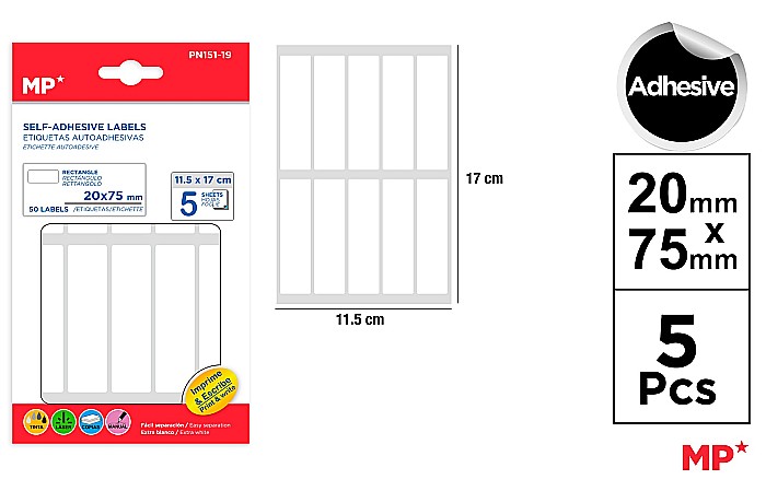 ETICHETE ADEZIVE IPB 20*75MM 5 COLI/SET 50 BUCATI PN151-19 [1]